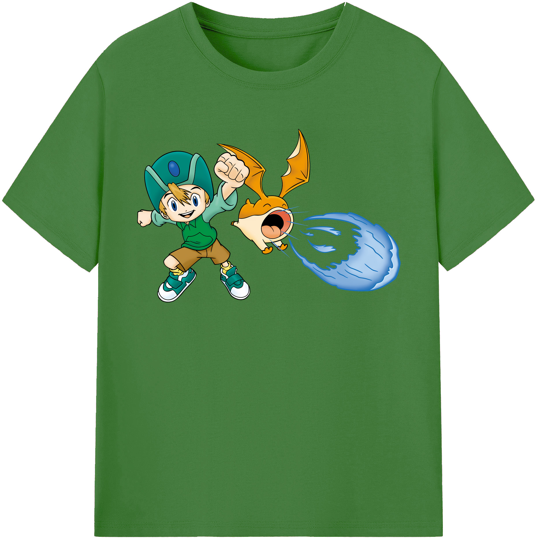 （画像用） Digimon デジタルモンスター/デジモン レディースカジュアルプリントTシャツ（綿100％）
